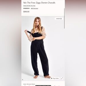 Free People Ziggy Denim Overalls